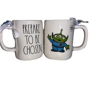 Rae Dunn Disney Pixar Coffee Mug Toy Story Green Alien “Prepare To Be Chosen”